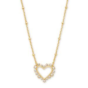Kendra Scott Ari Heart Gold Pendant Necklace